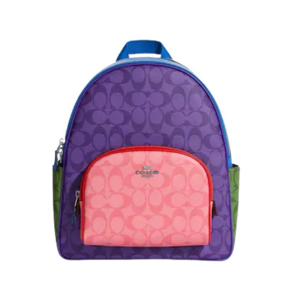 Coach Court Signature Colorblock Backpack -Rare and Vintage